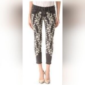 BeautifulV Christina Mid-rise Embroidered Jeans